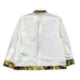 Versace Camicia Manica Lunga Con Profili In Contrasto Bianco Per Bambino