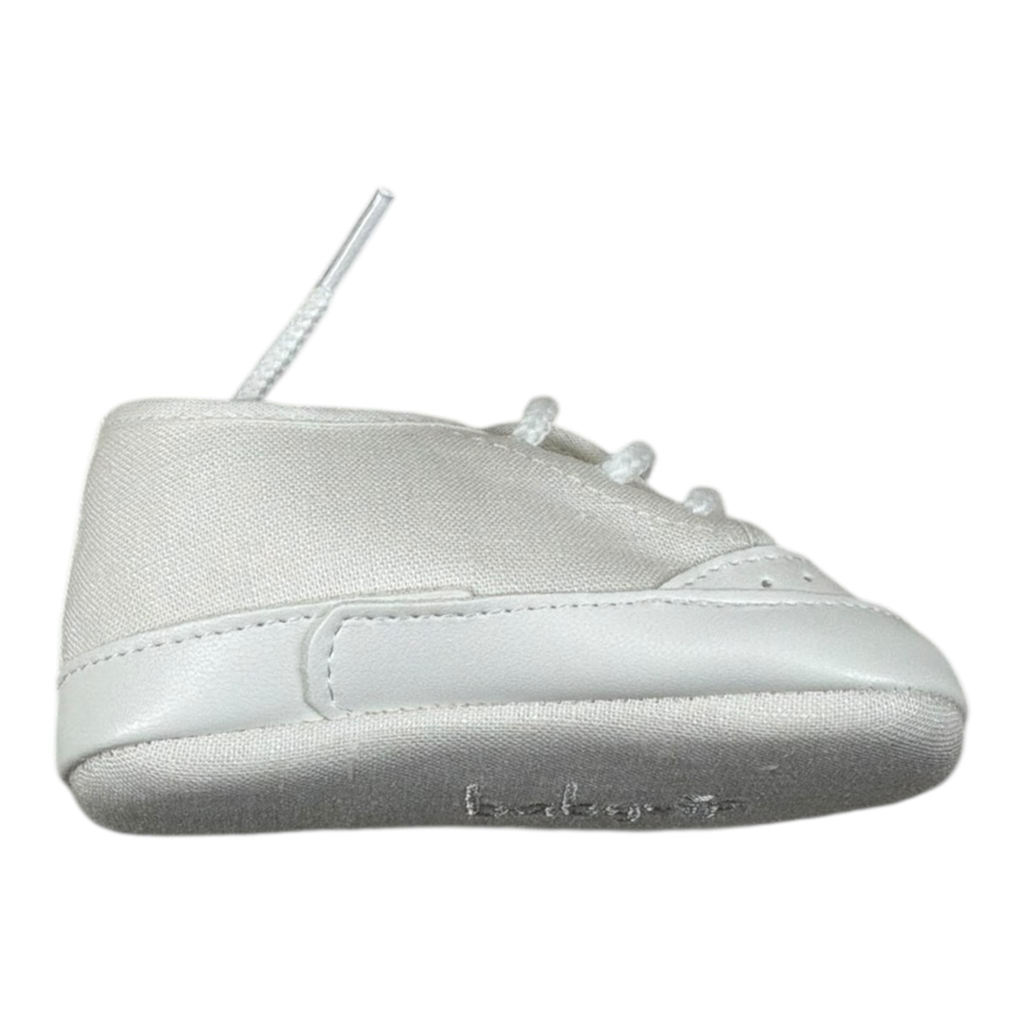 Baby Vip Scarpina Tinta Unita con Lacci per Neonato T1608 PANNA BABY VIP 