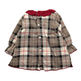 CALAMARO abito tinta unita con fantasia a quadri Bianco per Neonata 21247 BIANCO CALAMARO 