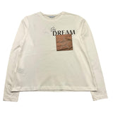 MAYORAL shirt girocollo tinta unita con stampa e taschino in contrasto Panna per Bambina 701736 PANNA MAYORAL 