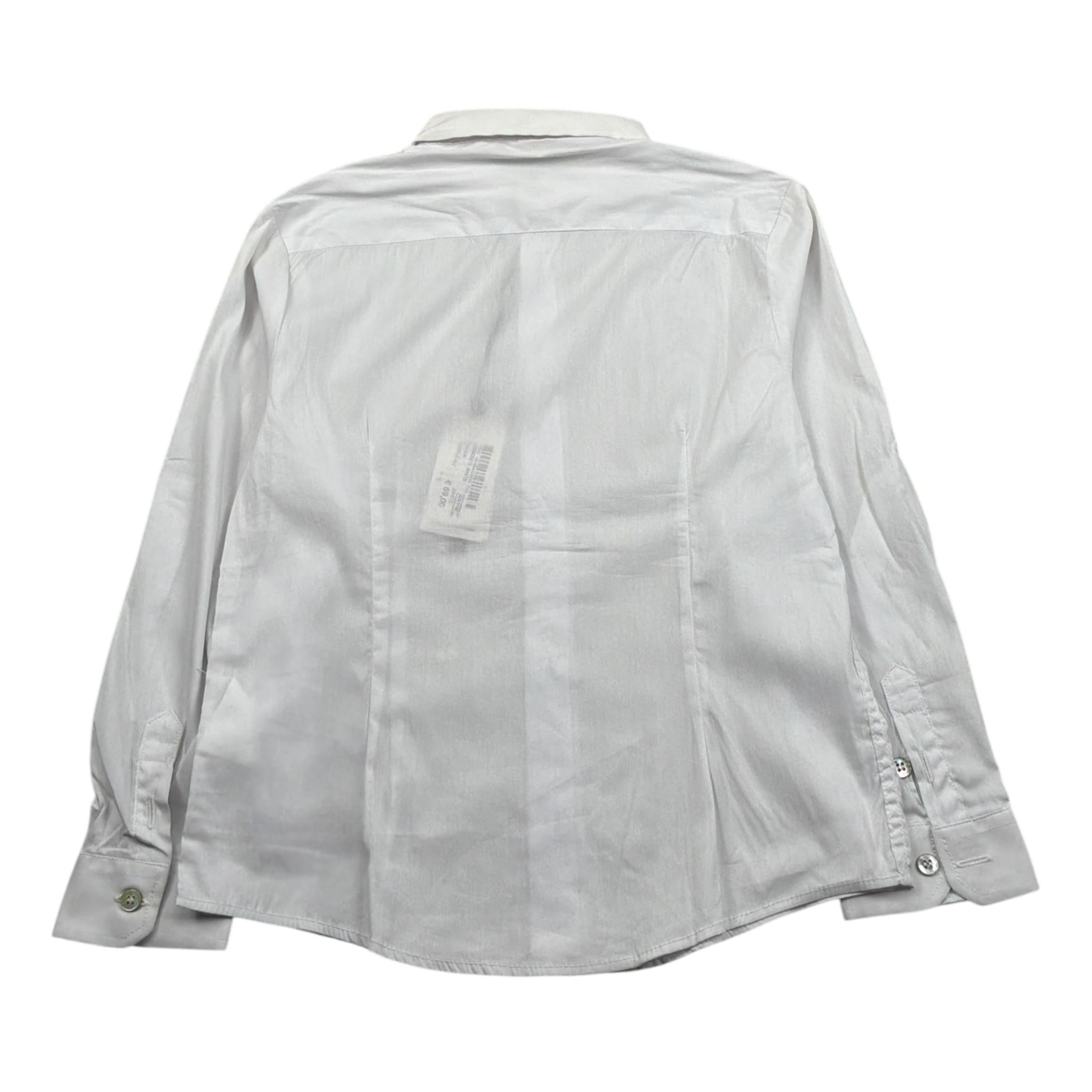 Daniele Alessandrini Camicia Manica Lunga tinta unita con Stampa Bianco per Neonato 1295C0905X BIANCO DANIELE ALESSANDRINI 