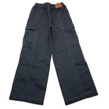 LEVI'S pantalone tinta unita con elastico in vita Nero per Bambina 4EL019 NERO LEVI'S 