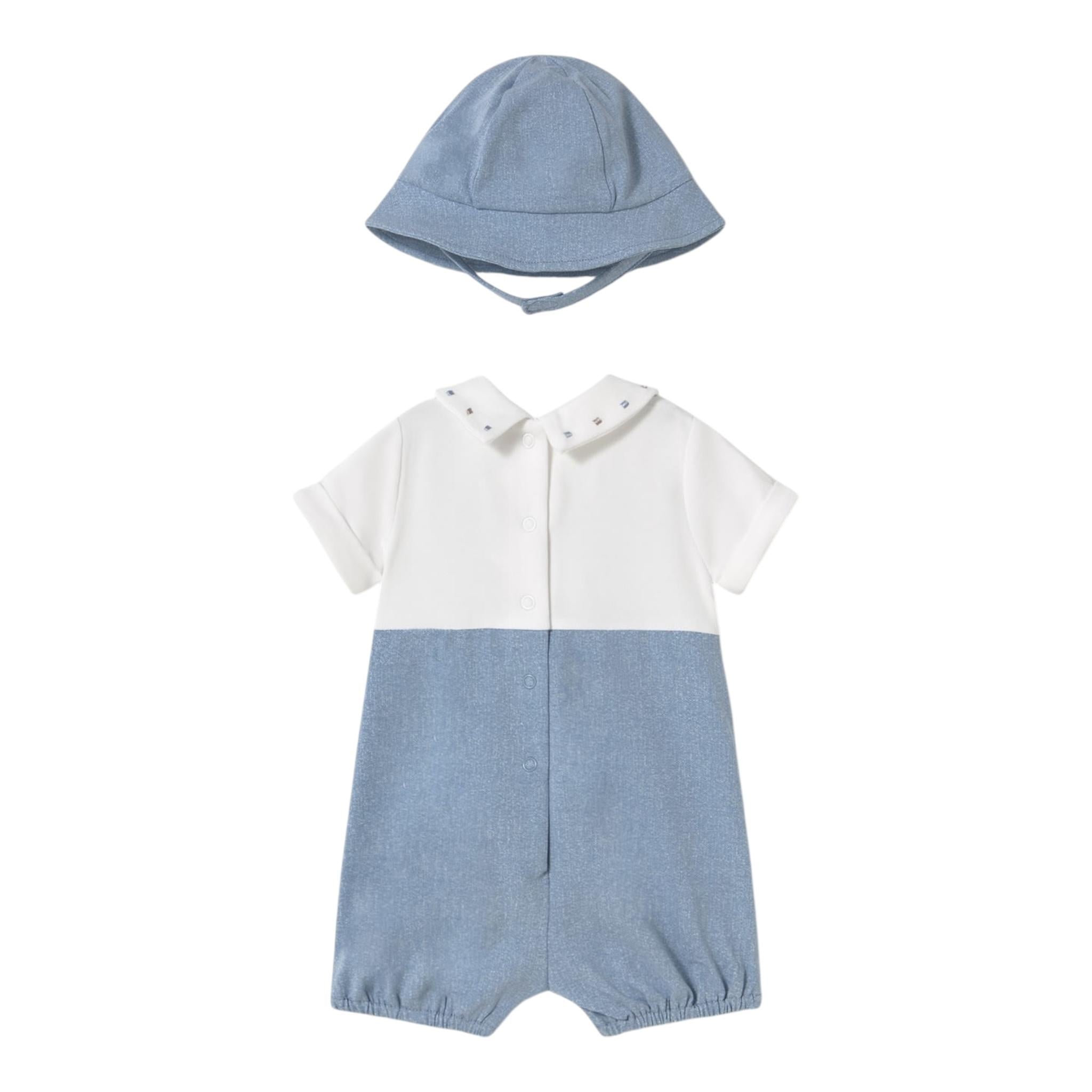 Mayoral Completo 2 Pezzi Pagliaccetto-Cappello per Neonato 1605 BLU MAYORAL 