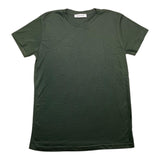 Brian Rush T-Shirt Girocollo Tinta Unita Verde Per Bambino