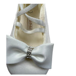 Le Bebe Ballerine Tinta Unita con Fiocco per Neonata LBG5903 PANNA LE BEBE 