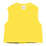 DOU DOU gilet tinta unita con tasconi Giallo per Bambina DV2Q12 GIALLO DOU DOU 