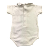 Wedoble Bodu Mezza Manica Tinta Unita Bianco Per Neonato