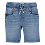Levi'S Bermuda In Denim Tinta Unita con Elastico In Vita per Bambino 9ED613 AZZURRO LEVI'S 