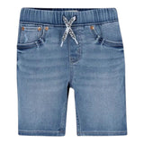 Levi'S Bermuda In Denim Tinta Unita con Elastico In Vita per Bambino 9ED613 AZZURRO LEVI'S 