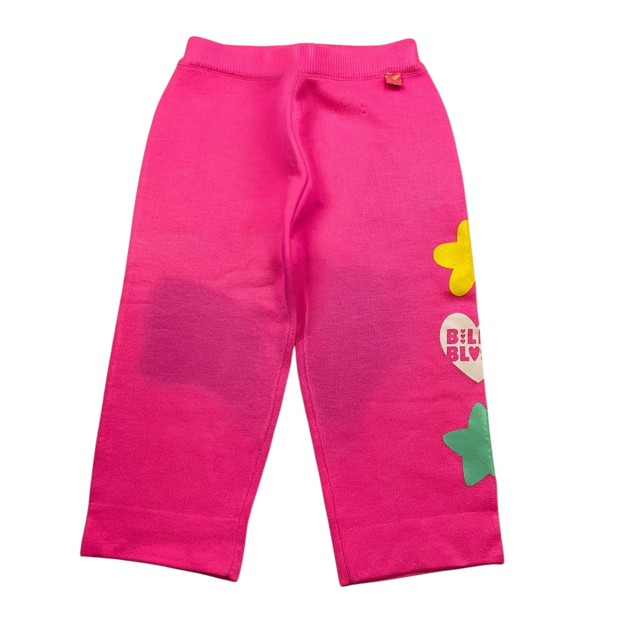 BillIEBLUSH pantalone tinta unita con stampa Rosa fluo per Bambina U20530 ROSA FLUO BillIEBLUSH 