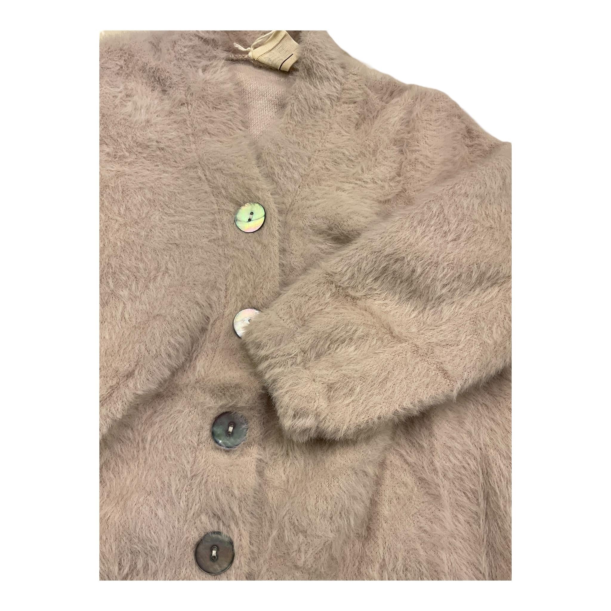 CAFFE' D'ORZO cardigan tinta unita con bottoni Beige per Neonata ZV9A30X BEIGE CAFFE' D'ORZO 