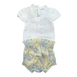 Elisabetta Franchi Completo 2 Pezzi Body-Culotte Bicolore per Neonata ENCD099X BIANCO ELISABETTA FRANCHI 