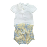 Elisabetta Franchi Completo 2 Pezzi Body-Culotte Bicolore per Neonata ENCD099X BIANCO ELISABETTA FRANCHI 