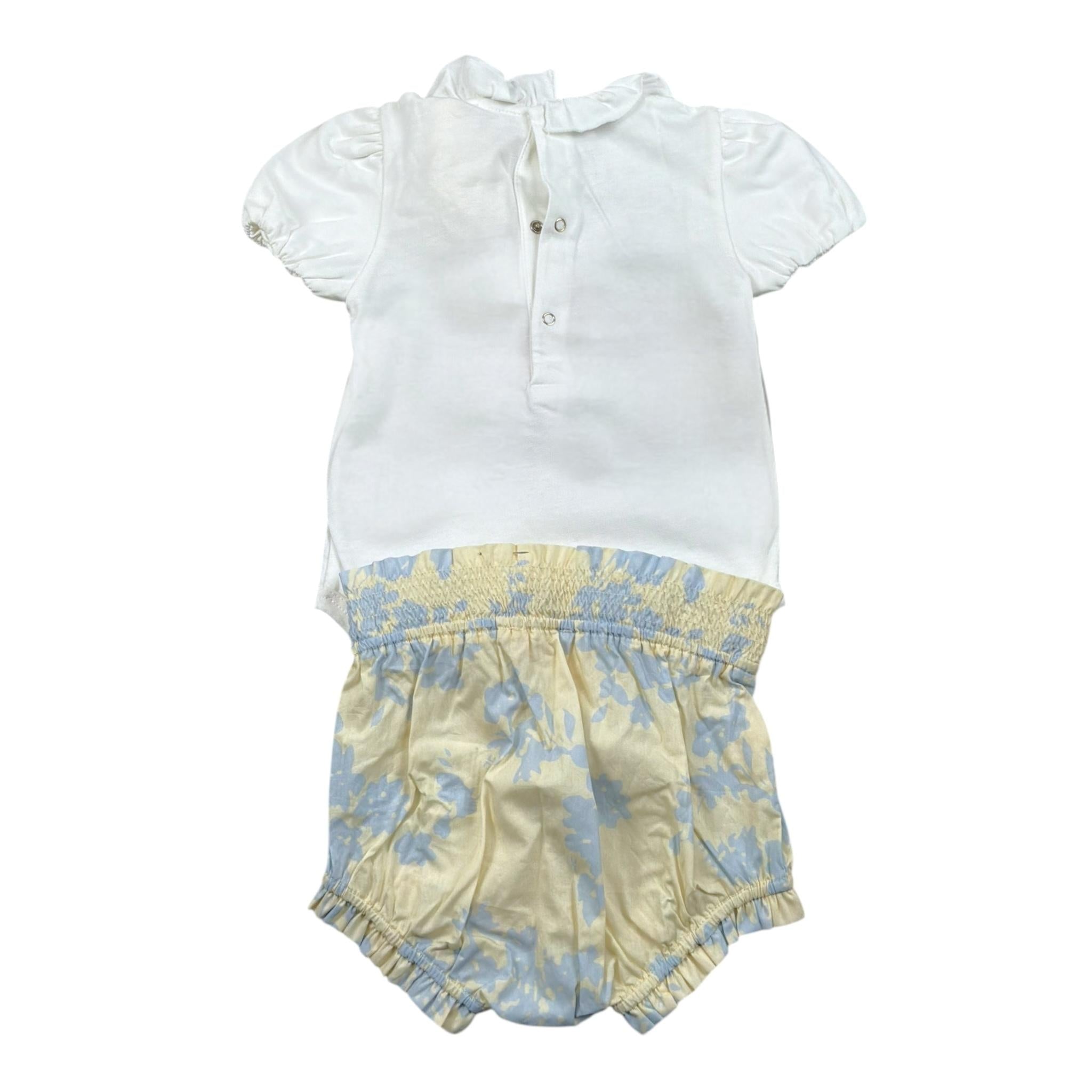 Elisabetta Franchi Completo 2 Pezzi Body-Culotte Bicolore per Neonata ENCD099X BIANCO ELISABETTA FRANCHI 