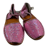 Colors Of California Espadrillas Tinta Unita Glitterati Rosa Per Bambina
