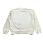 Elisabetta Franchi Felpa Girocoll Tinta Unita con Applicazioni Brillantini per Bambina EFFE148 BIANCO ELISABETTA FRANCHI 