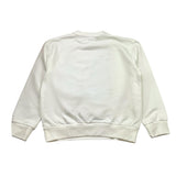 Elisabetta Franchi Felpa Girocoll Tinta Unita con Applicazioni Brillantini per Bambina EFFE148 BIANCO ELISABETTA FRANCHI 