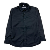 Shako' Camicia Manica Lunga Tinta Unita Microfantasia Nero Per Neonato