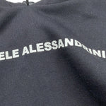 DANIELE ALESSANDRINI felpa tinta unita con cappuccio e stampa Nero per Bambino 1231F00034X NERO DANIELE ALESSANDRINI 