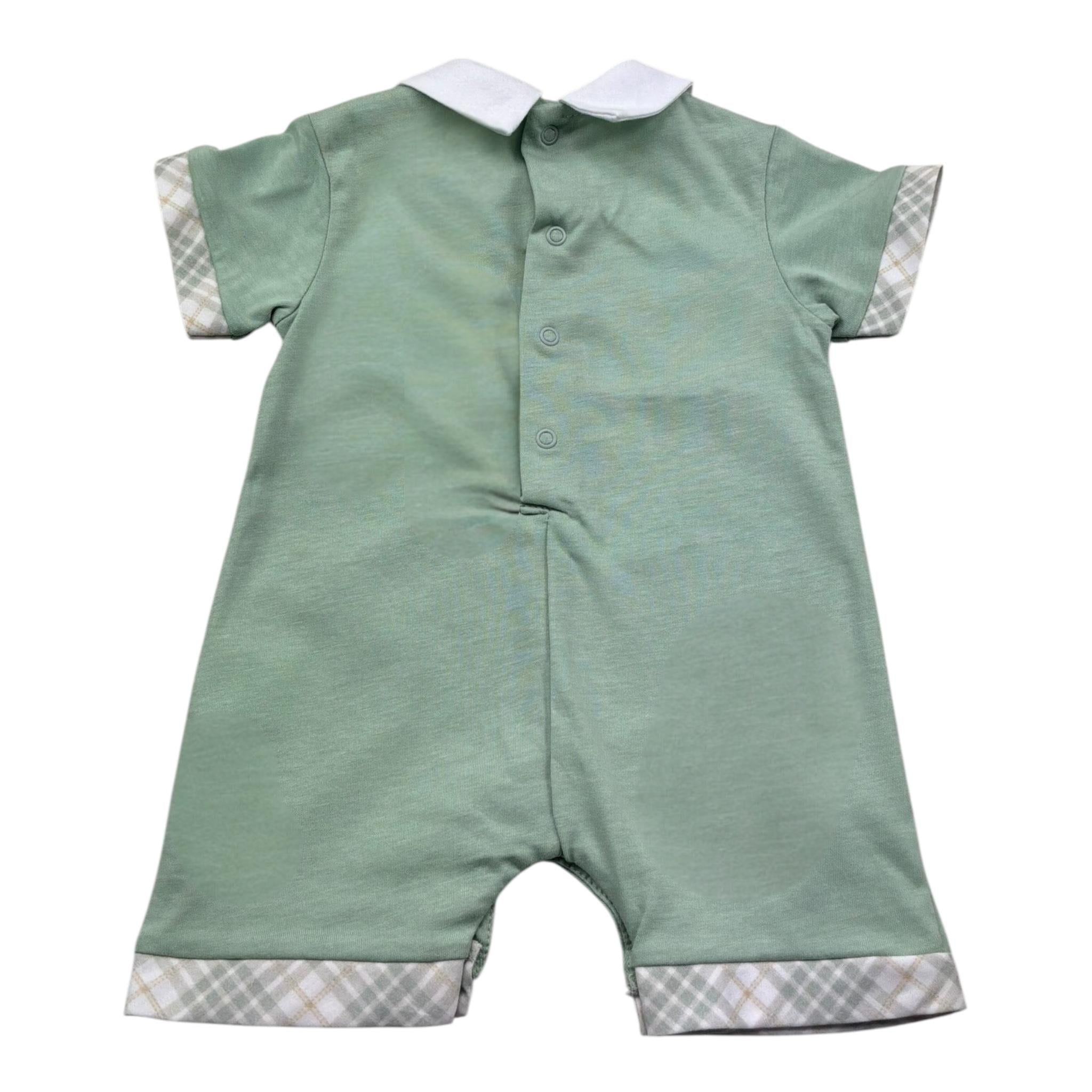 Isabel & Martinez Pagliaccetto Mezza Manica Tinta Unita per Neonato IM25N473 VERDE ISABEL & MARTINEZ 