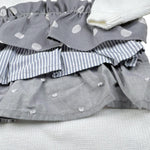 Per Te Tutina Tinta Unita con Balze In Contrasto per Neonata 53110 BIANCO PER TE 