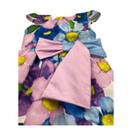 Meilisa Bai Abito Cerimonia Giromanica Stampa Fantasia Fiori per Bambina FL6283 BLU MEILISA BAI 