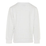 BALMAIN felpa chiusa girocollo tinta unita cn logo Bianco per Bambino BT4P90 BIANCO BALMAIN 