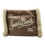 SAINT BARTH borsa tinta unita con frange Marrone per Neonata COLETTESHEARL MARRONE SAINT BARTH 