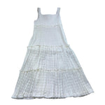 Trussardi Abito Tinta Unita con Bretelle per Bambina TGP26089VE BIANCO TRUSSARDI 