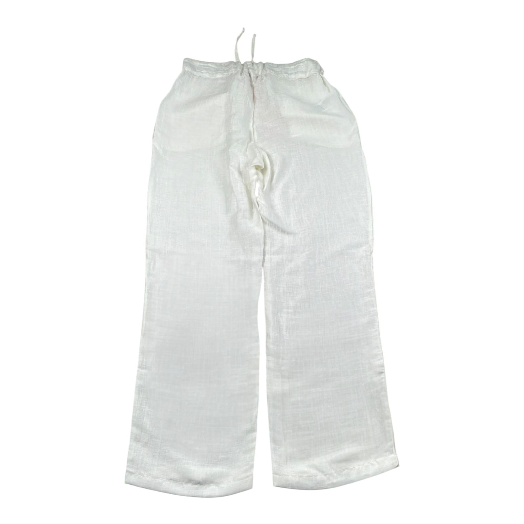 Kaos Pantalone Tinta Unita con Elastico In Vita per Bambina KS201 BIANCO KAOS 