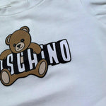 Moschino Completo 2 Pezzi T-Shirt-Short Bicolore per Neonata MBG01O BIANCO/GIALLO MOSCHINO 