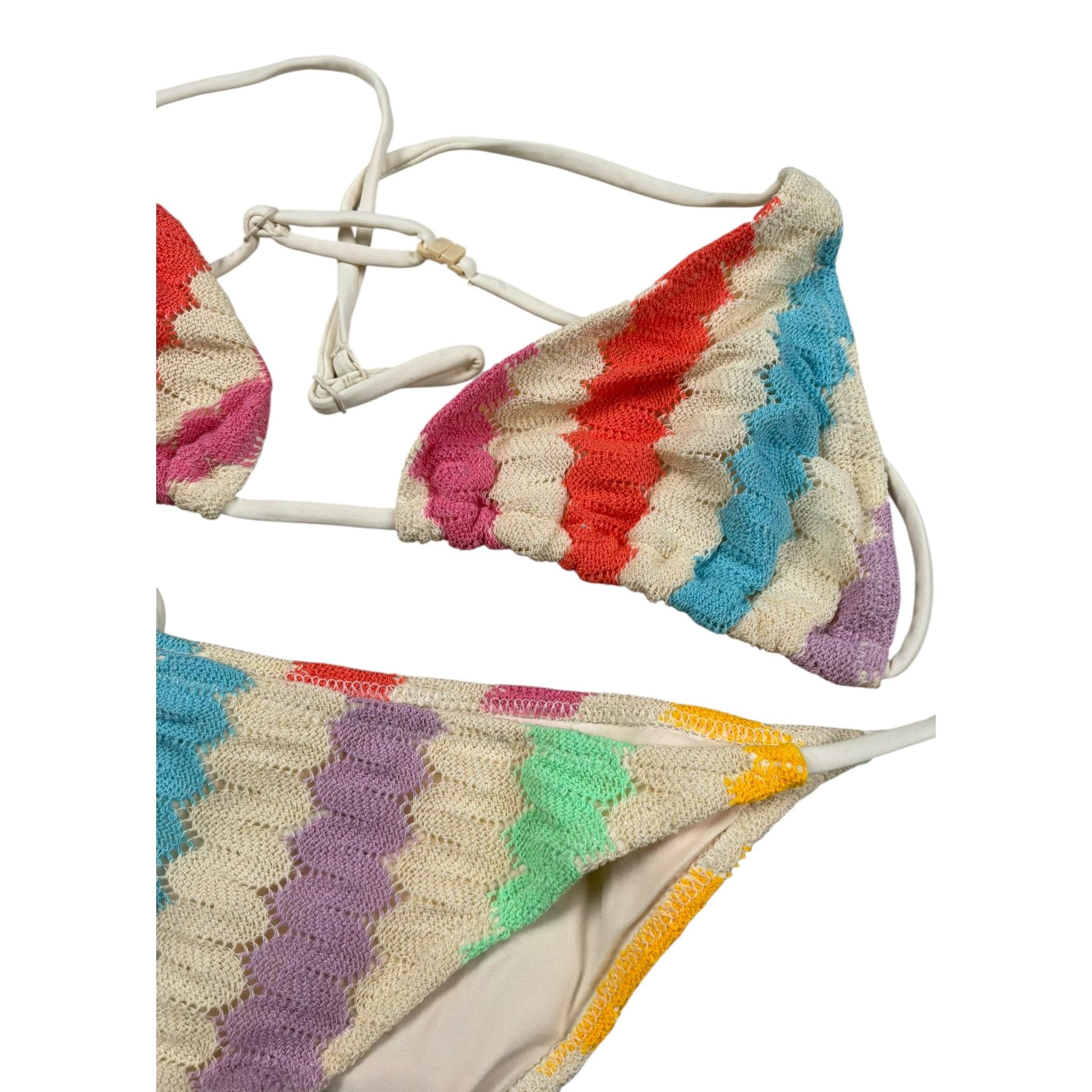 Saint Barth Costume 2 Pezzi Merletto per Bambina HOLLYXX MULTICOLOR SAINT BARTH 