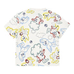 Timberland T-Shirt Girocollo Tinta Unita con Stampe per Neonato T60386X PANNA TIMBERLAND 