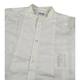 Dondup Camicia Manica Lunga Tinta Unita Collo Coreano per Bambino DMCA62 BIANCO DONDUP 