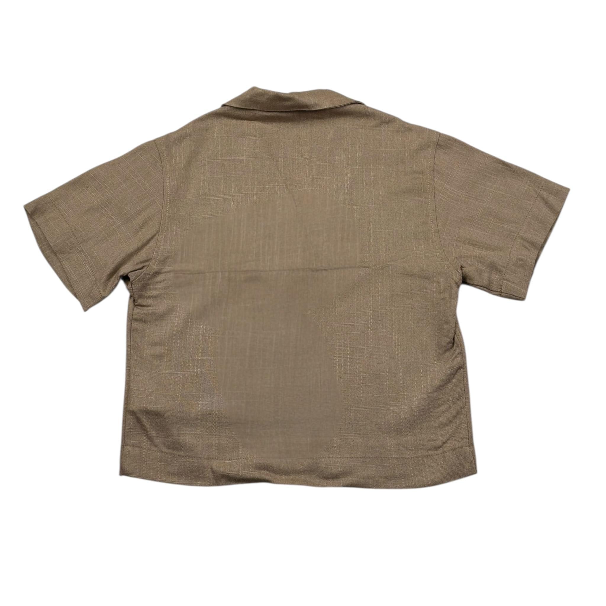 I'M Brian Camicia Mezza Manica Tinta Unita per Neonato CA3283JN MARRONE I'M BRIAN 