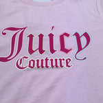 Juicy Couture T-Shirt Girocollo Tinta Unita con Stampa per Bambina JBX6527 ROSA JUICY COUTURE 