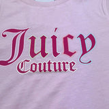 Juicy Couture T-Shirt Girocollo Tinta Unita con Stampa per Bambina JBX6527 ROSA JUICY COUTURE 