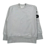 C.P. Company Felpa Chiusa Girocollo Tinta Unita per Bambino CUF00X GRIGIO C.P. COMPANY 