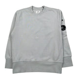 C.P. Company Felpa Chiusa Girocollo Tinta Unita per Bambino CUF00X GRIGIO C.P. COMPANY 