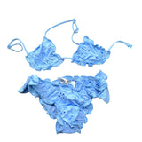 Saint Barth Costume 2 Pezzi Triangolo-Slip per Bambina CRIS00100054L AZZURRO SAINT BARTH 