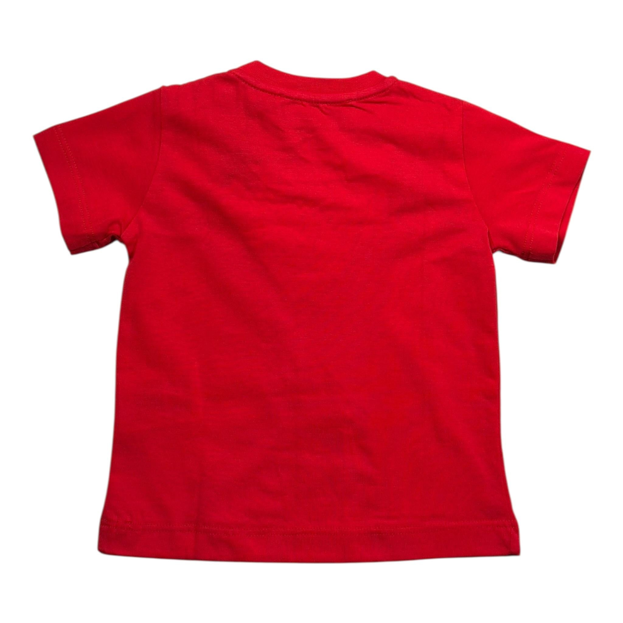 Cesare Paciotti T-Shirt Girocollo Tinta Unita con Stampa per Neonato TSP3164BN ROSSO CESARE PACIOTTI 