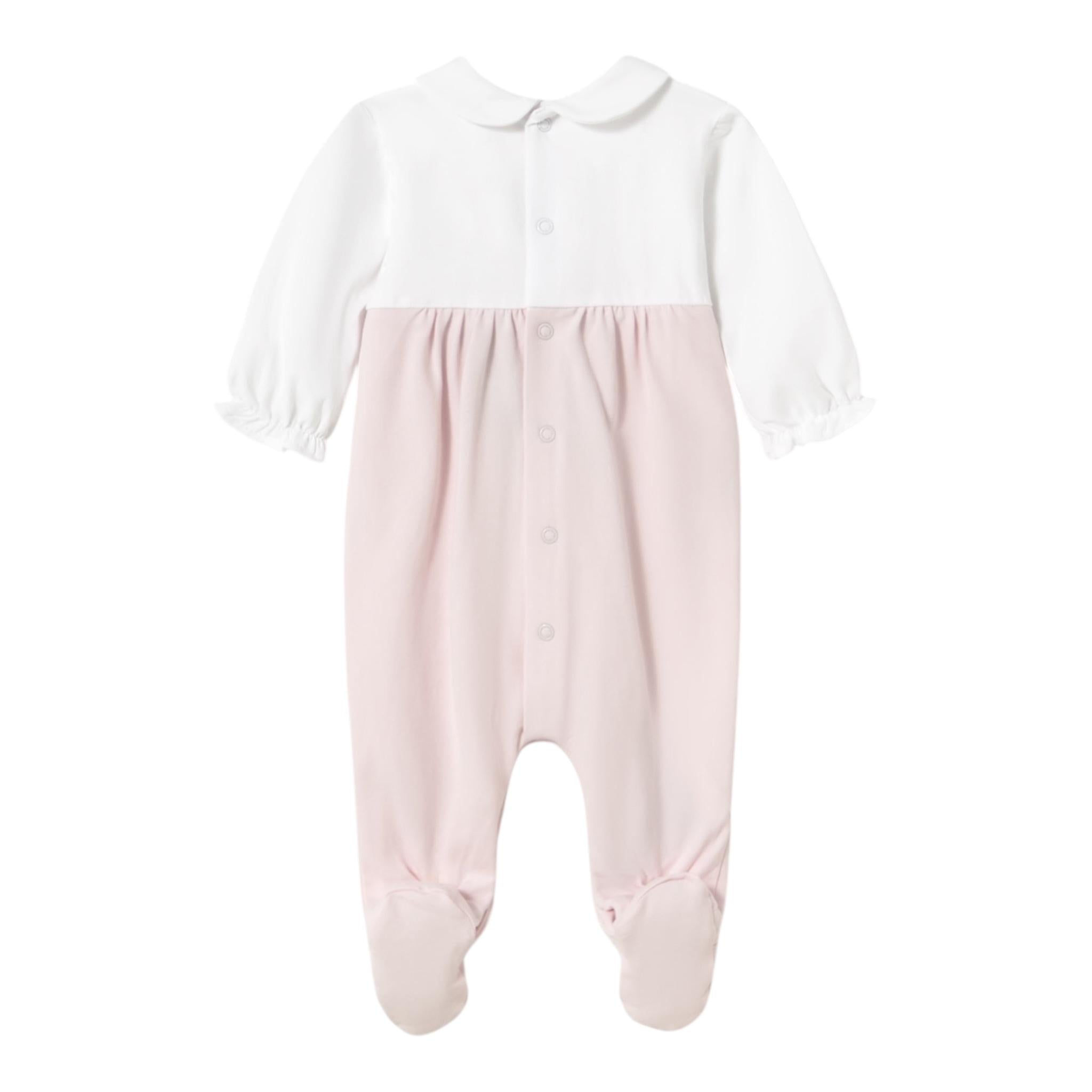 Mayoral Tutina Manica Lunga Bicolore per Neonata 175157 BIANCO/ROSA MAYORAL 