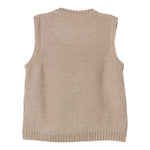 ZHOE & TOBIAH gilet in maglia tinta unita Beige per Bambino WL3 BEIGE ZHOE & TOBIAH 