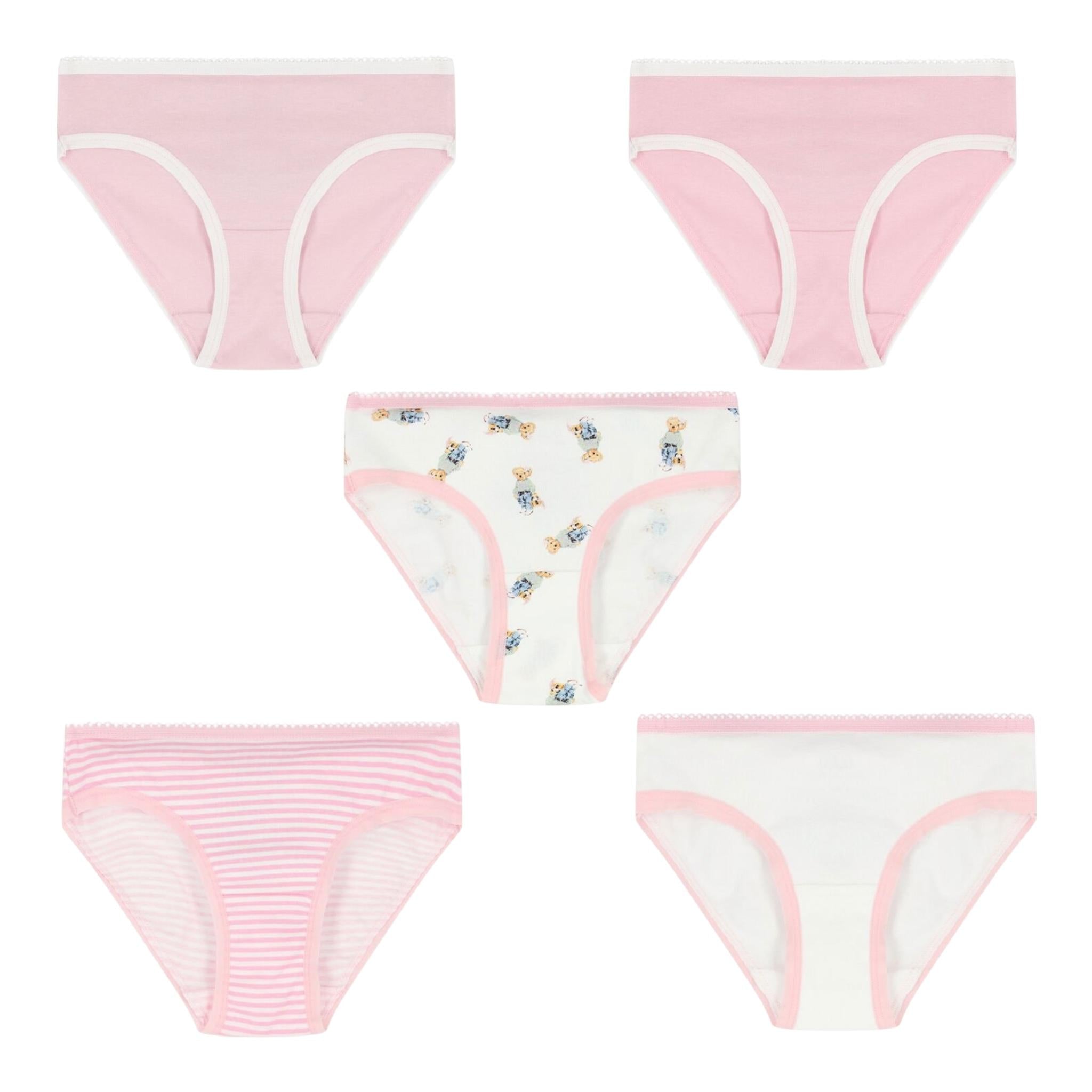 Ralph Lauren Slip 5 Pezzi  per Bambina 4P5005 ROSA RALPH LAUREN 