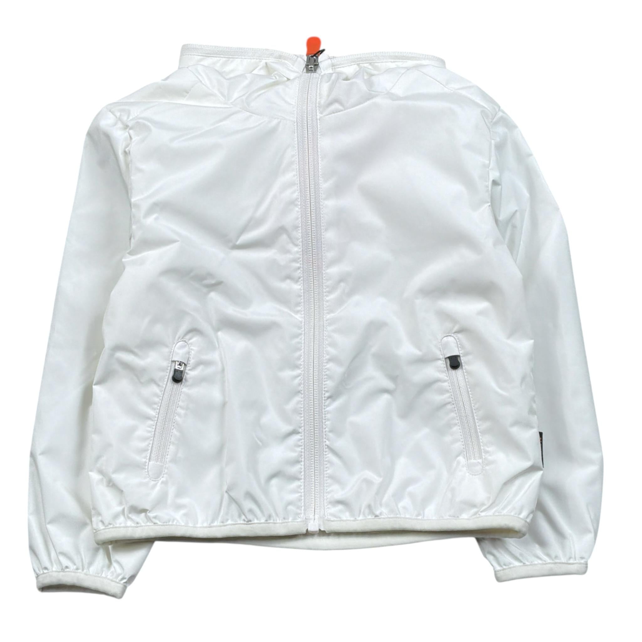 Save The Duck Giubbino tinta unita con Zip E Cappuccio Bianco per Neonata J30036XJXN BIANCO SAVE THE DUCK 