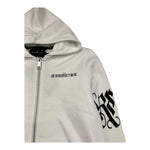 JOHN RICHMOND felpa con zip e cappuccio tinta unita con stampa  Bianco per Bambino RBA25048FE BIANCO JOHN RICHMOND 