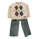 BARCELLINO completo 3 pezi maglia-pantalone-camicia Beige per Neonato 1154077 BEIGE BARCELLINO 