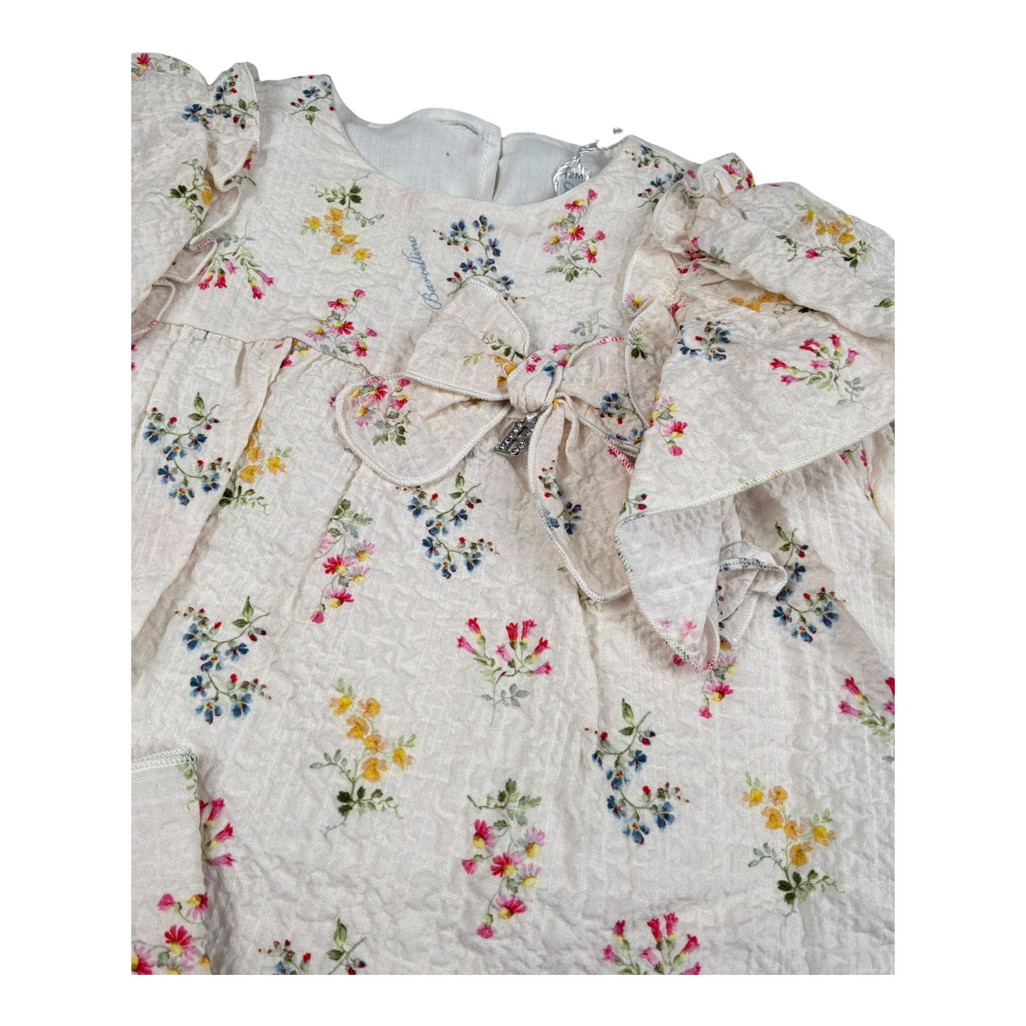 Barcellino Completo 3 Pezzi Camicia-Short-Fascia per Neonata 121017 PANNA BARCELLINO 