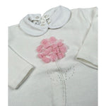 Le Coconne Tutina Tinta Unita con Ricami per Neonata LCN2124 PANNA LE COCONNE 