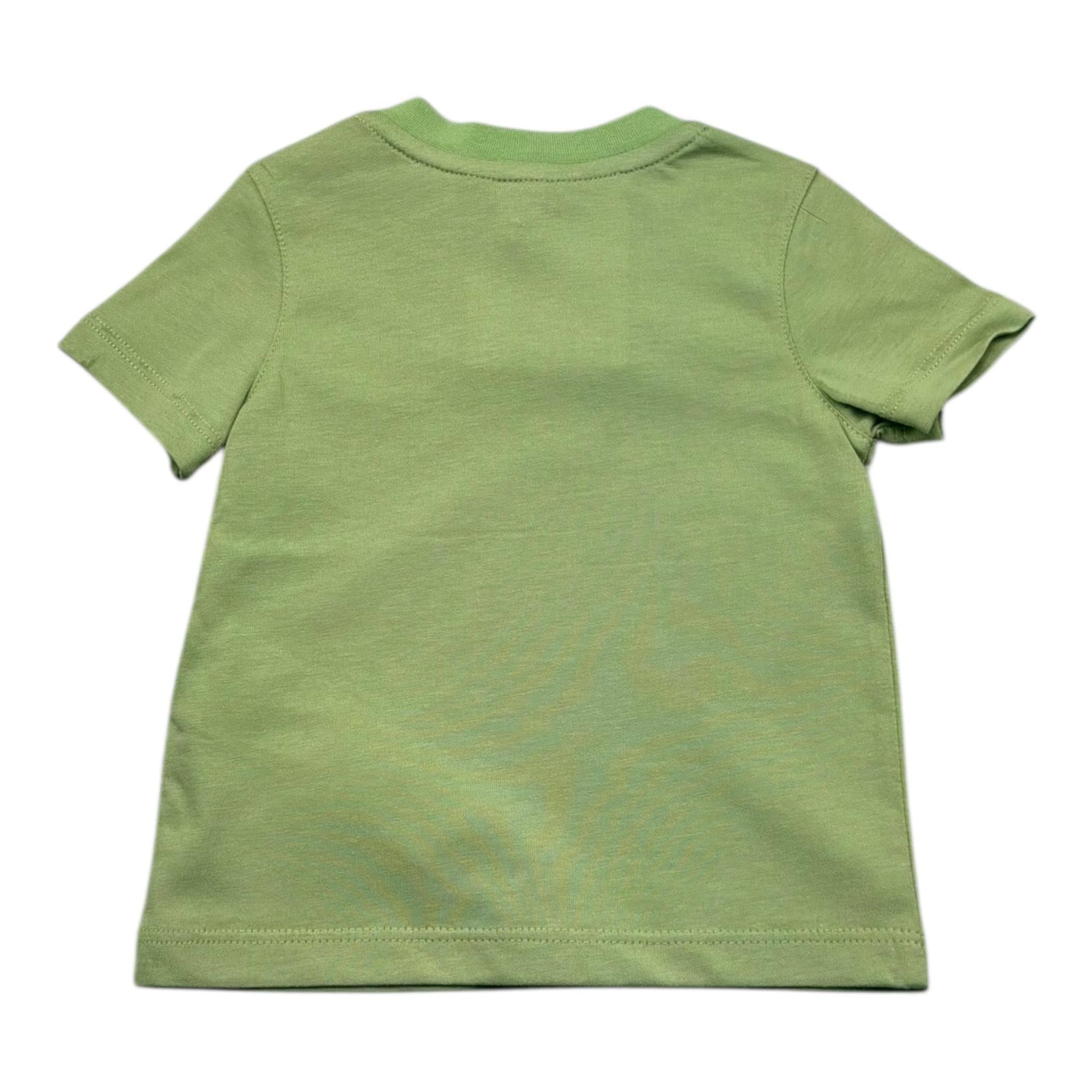 K-Way T-Shirt Girocollo Tinta Unita con Logo per Neonato K4125LWX VERDE K-WAY 
